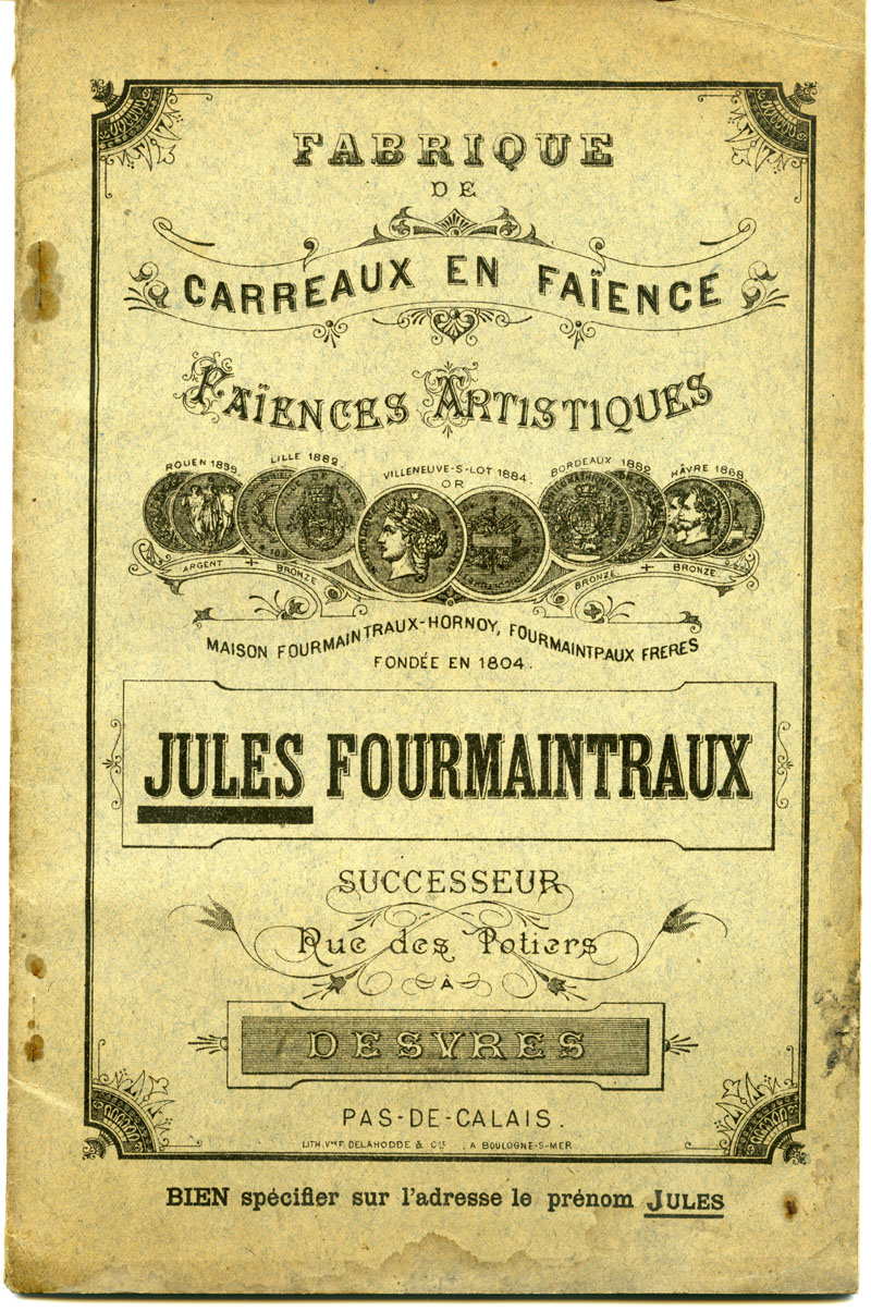 Catalogue de carreaux Jules Fourmaintraux